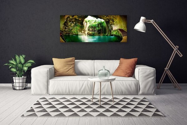 Obraz na plátne Vodopád príroda 125x50 cm