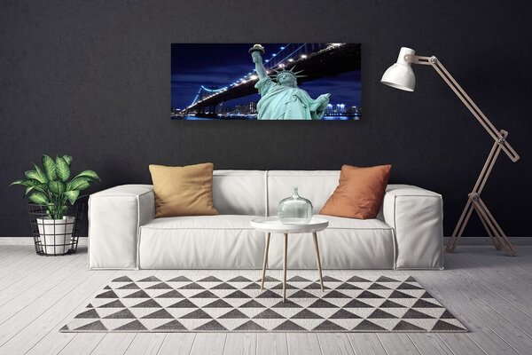 Obraz na plátne Most socha slobody 125x50 cm