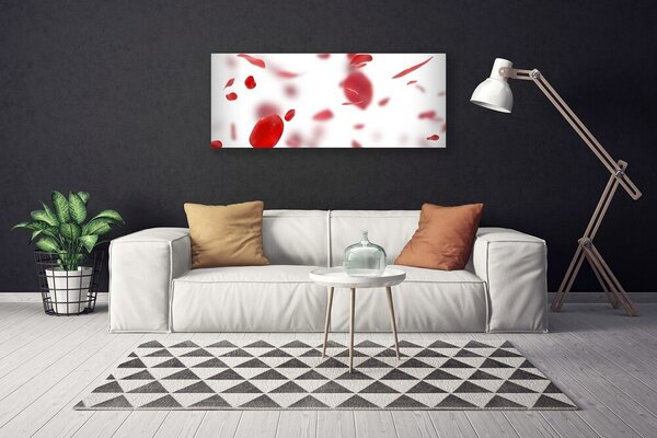Obraz na plátne Ruže plátky 125x50 cm