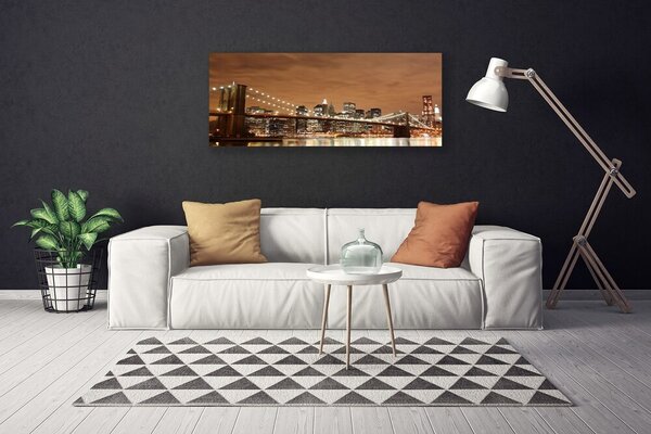 Obraz na plátne Most mesto architektúra 125x50 cm