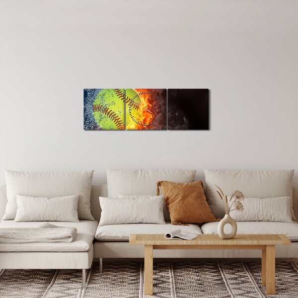 Obraz - Tenisová loptička (s hodinami) (90x30 cm)