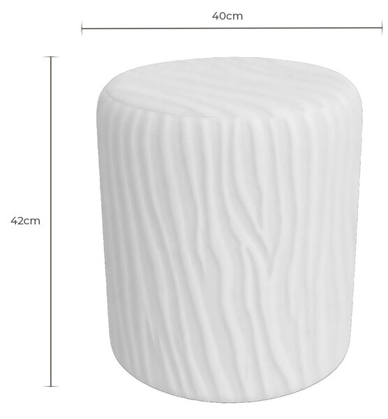 MUZZA Puf Bettie Ø 40 cm terakota