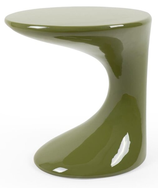 MUZZA Odkladací stolík Janny 45 x 38 cm zelený
