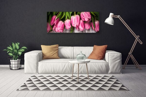 Obraz na plátne Tulipány 125x50 cm