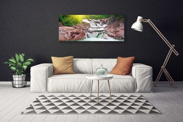 Obraz na plátne Vodopád príroda 125x50 cm