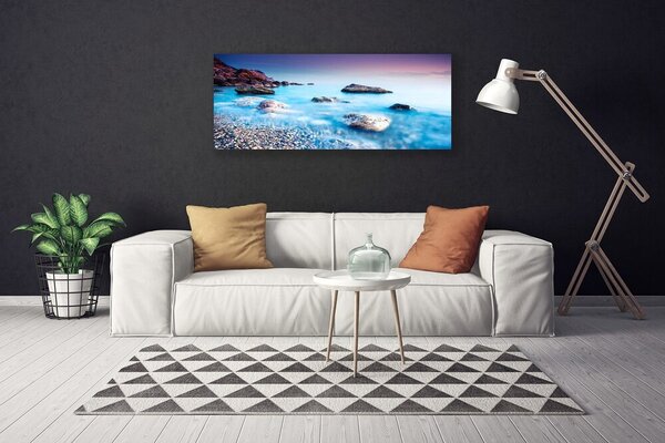 Obraz na plátne More kamene krajina 125x50 cm