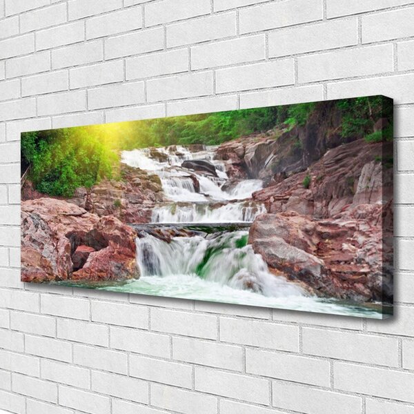 Obraz na plátne Vodopád príroda 125x50 cm