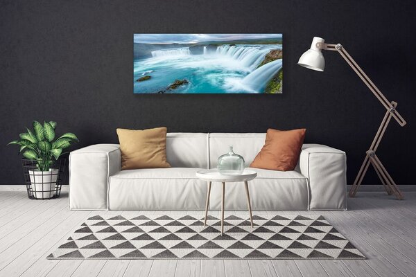 Obraz na plátne Vodopád príroda 125x50 cm