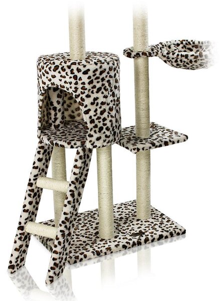 Škrabadlo pre mačky Hawaj 138 cm leopardí vzor