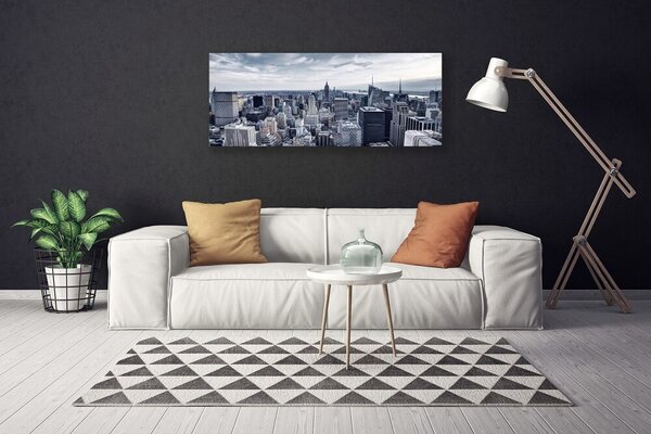 Obraz na plátne Mesto domy 125x50 cm