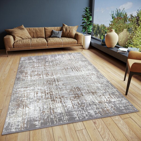 Hanse Home , Kusový koberec Shine 105925 Abstract Cream Grey, 57x90, šedá, obývacia izba