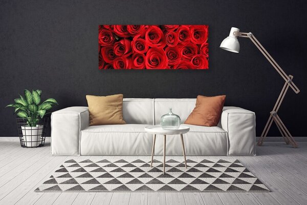 Obraz na plátne Ruže kvety 125x50 cm