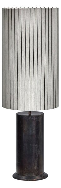 MUZZA Stojacia lampa HDRafi s tienidlom, patinovaná hnedá, krémová, čierna
