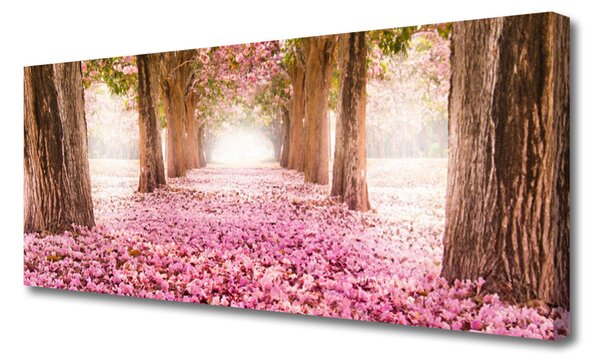 Obraz na plátne Strom ruže kvety príroda 125x50 cm