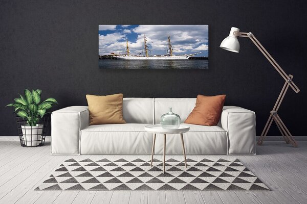 Obraz na plátne Loďka voda príroda 125x50 cm