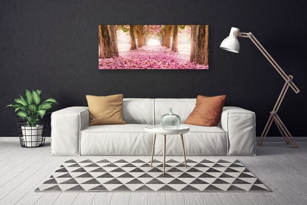 Obraz na plátne Strom ruže kvety príroda 125x50 cm