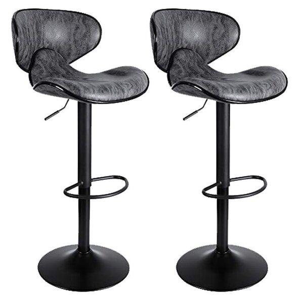 2x Barová stolička Hawaj CL-2112-2 tmavo šedá