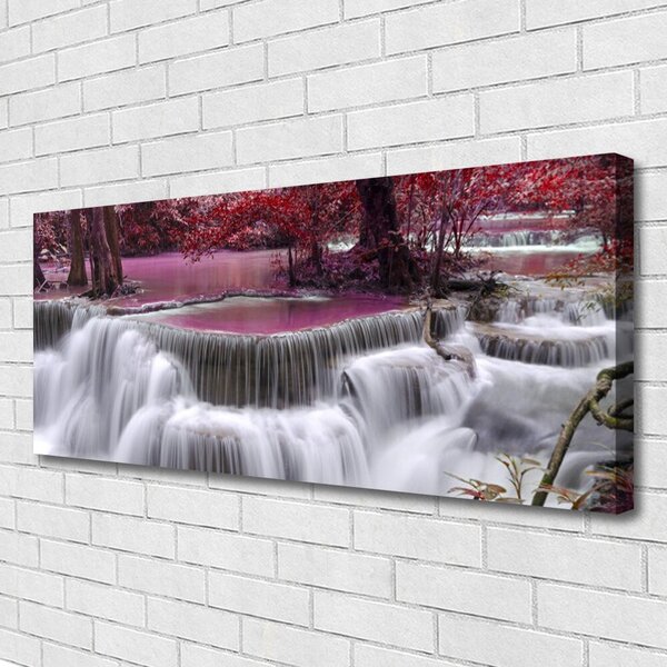 Obraz na plátne Vodopád góry príroda 125x50 cm