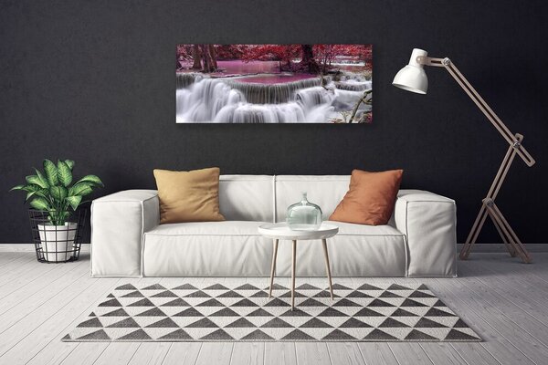 Obraz na plátne Vodopád góry príroda 125x50 cm