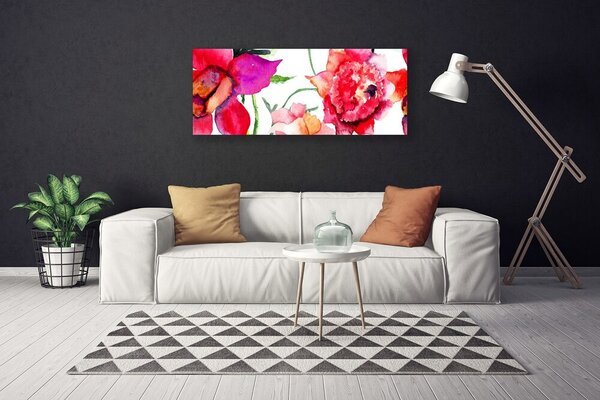 Obraz na plátne Kvety umenie 125x50 cm