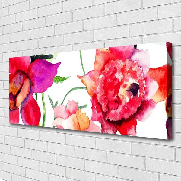 Obraz na plátne Kvety umenie 125x50 cm
