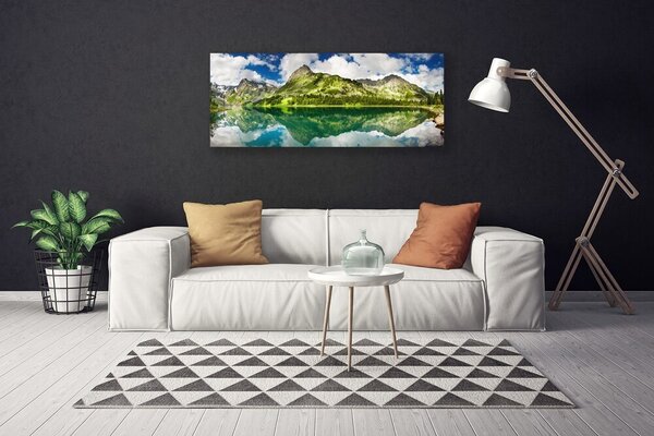 Obraz na plátne Hory jazero príroda 125x50 cm
