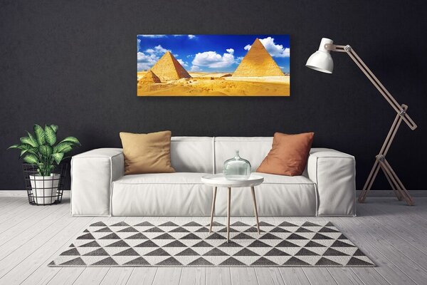 Obraz na plátne Púšť piramida krajina 125x50 cm