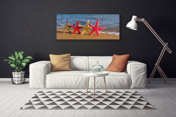 Obraz na plátne Pláž hviezdice umenie 125x50 cm