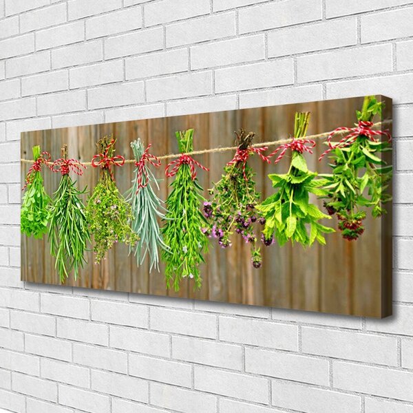 Obraz Canvas Sušené byliny listy príroda 125x50 cm