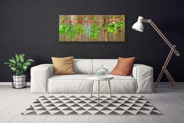 Obraz Canvas Sušené byliny listy príroda 125x50 cm