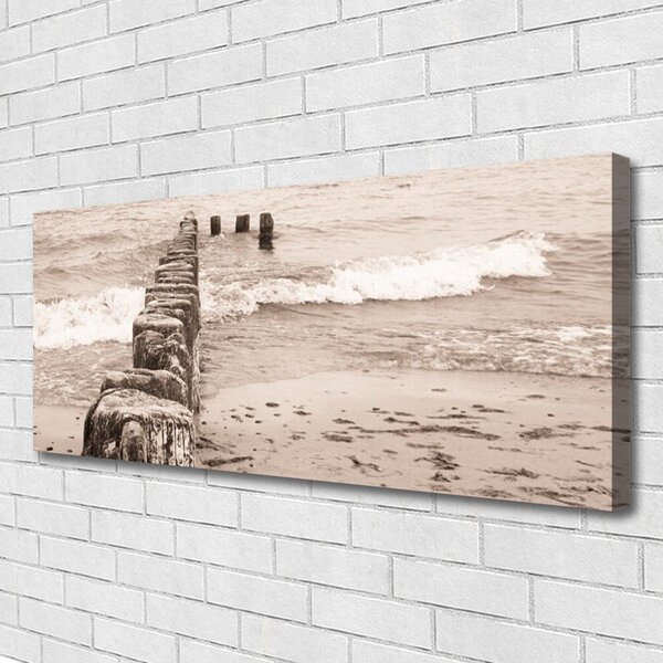 Obraz na plátne More pláž architektúra 125x50 cm