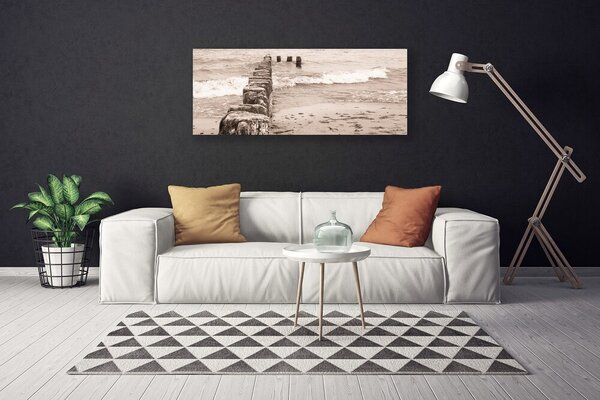 Obraz na plátne More pláž architektúra 125x50 cm