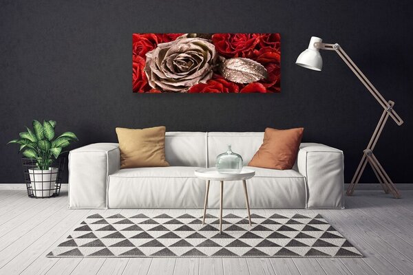 Obraz na plátne Ruže kvety 125x50 cm