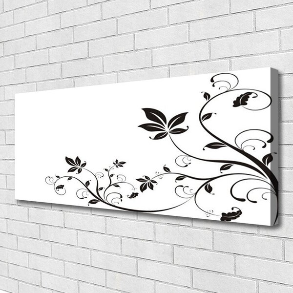 Obraz Canvas Abstrakcie rastliny listy 125x50 cm