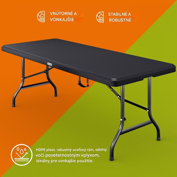 Pivný set 183 cm - antracit