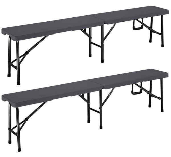 Pivný set 183 cm - antracit