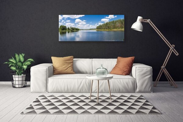 Obraz Canvas Jazero les príroda 125x50 cm