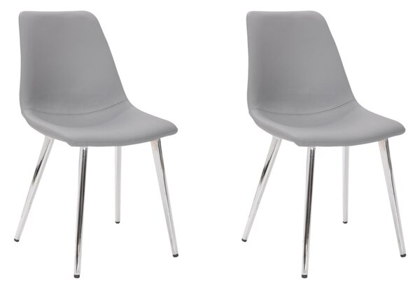 2x Stolička Hawaj CL-18062 svetlo šedá
