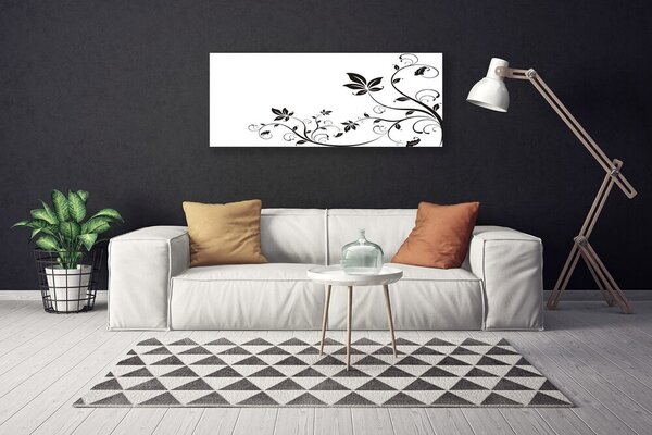 Obraz Canvas Abstrakcie rastliny listy 125x50 cm