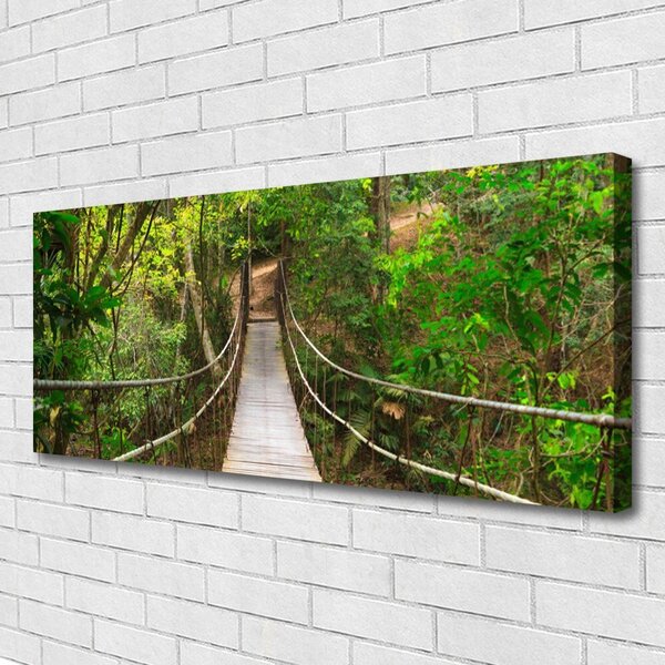 Obraz Canvas Most džungľa tropický les 125x50 cm