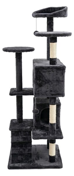 Škrabadlo pre mačky Hawaj 138 x 49 cm tmavo šedá