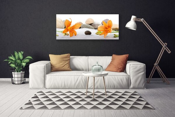 Obraz Canvas Ľalia kamene príroda 125x50 cm