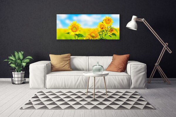 Obraz Canvas Slnečnica kvety príroda 125x50 cm