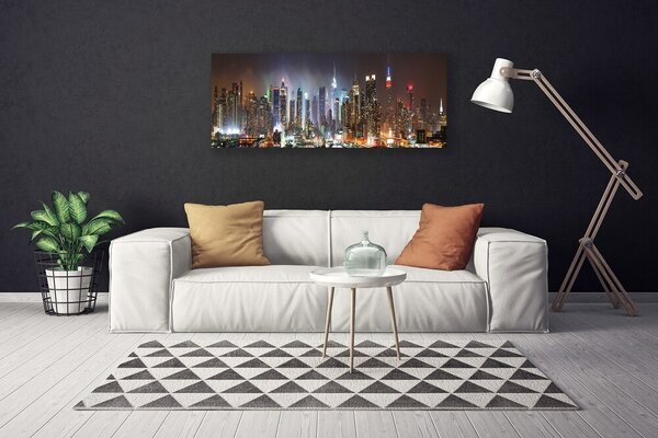 Obraz Canvas Noc mesto new york 125x50 cm