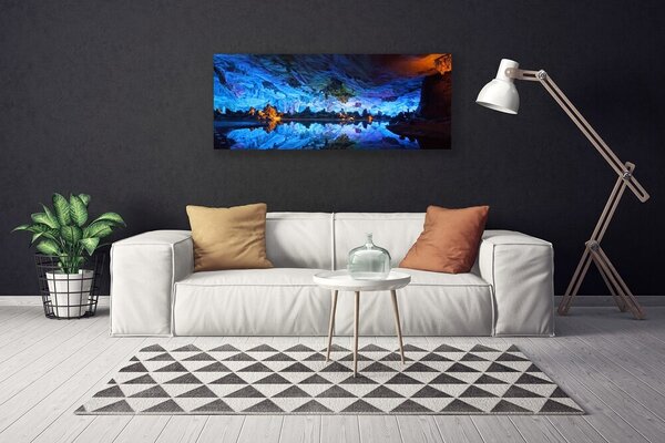 Obraz Canvas Jaskyňa svetlo ľadovec 125x50 cm