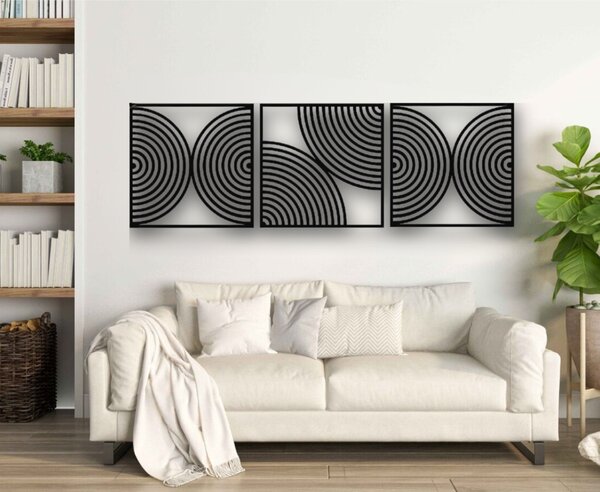 Karlsdesign.sk - Drevený obraz na stenu - Geome - 84x28