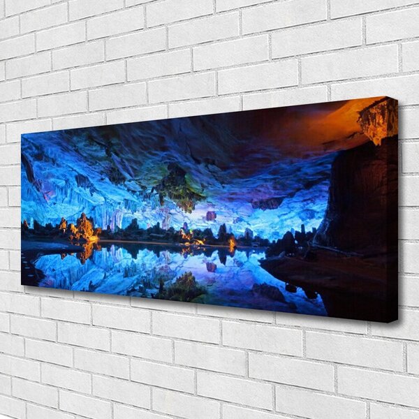 Obraz Canvas Jaskyňa svetlo ľadovec 125x50 cm
