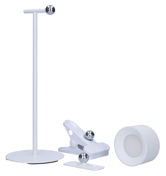 SOLIGHT LED nabíjacia lampička 3v1, 280lm, zmena CCT, stmievanie, biela