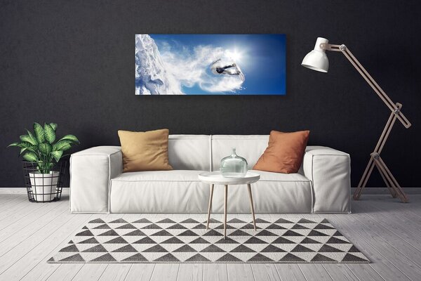 Obraz Canvas Snowboard šport sneh zima 125x50 cm