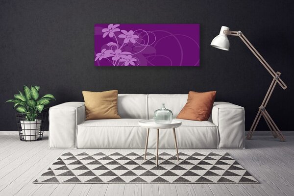 Obraz Canvas Abstrakcja kvety art 125x50 cm